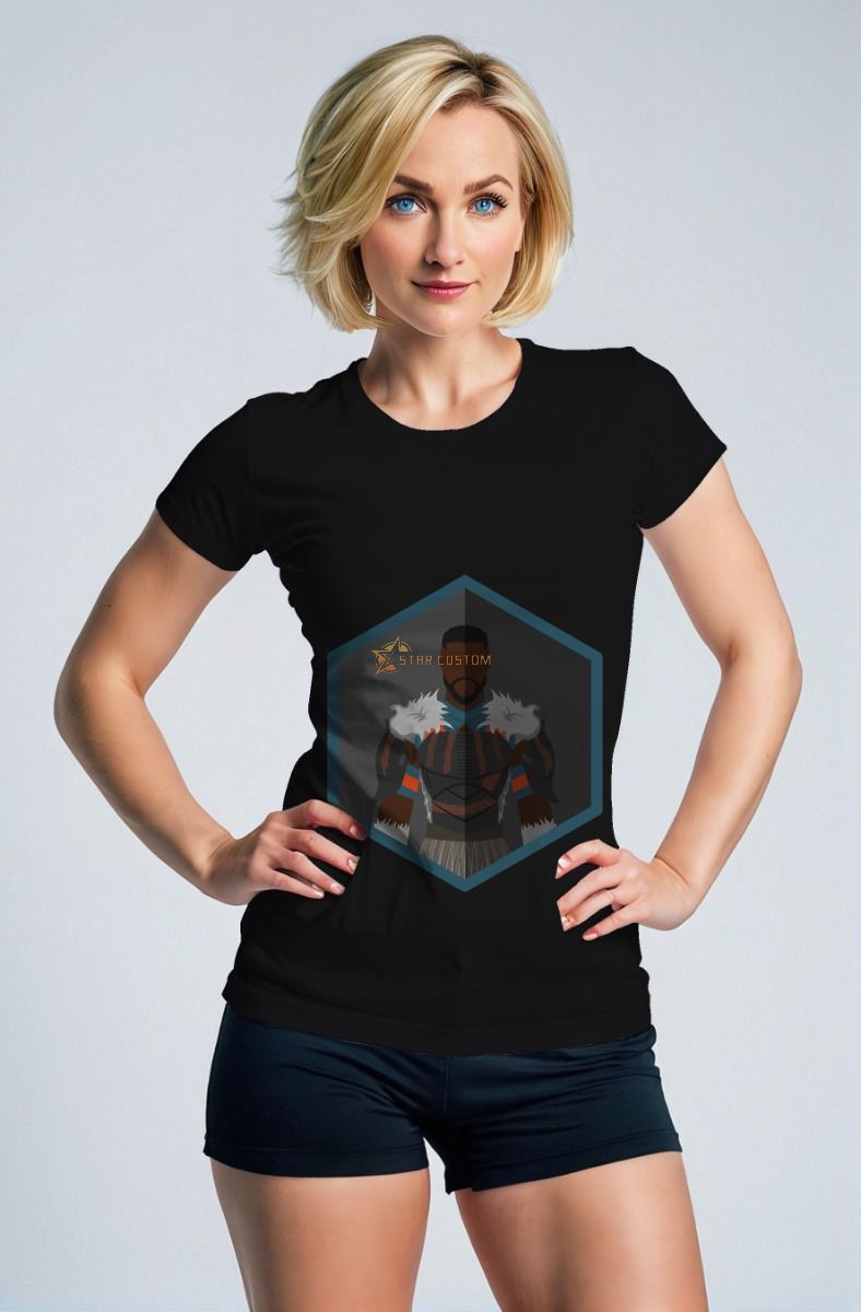 Black M’Baku T-Shirt – Minimalist Warrior Design
