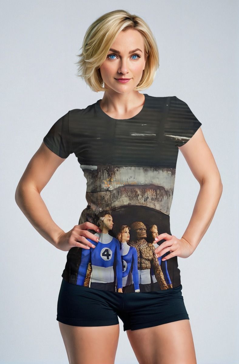 Black & Blue Fantastic Four (Reboot 2005) T-Shirt
