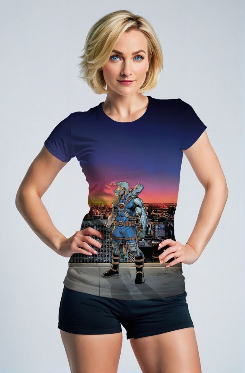 Navy Blue Nathan Summers Graphic T-Shirt – Superhero Casual Wear