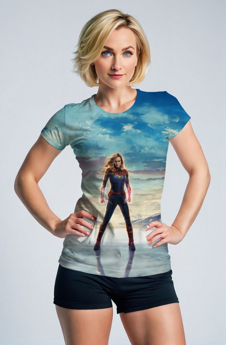 Captain Marvel Red T-Shirt