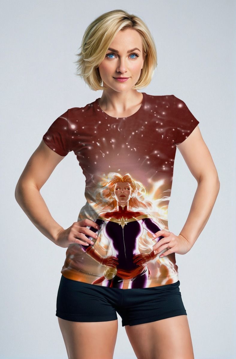 Captain Marvel Cosmic Power T-shirt