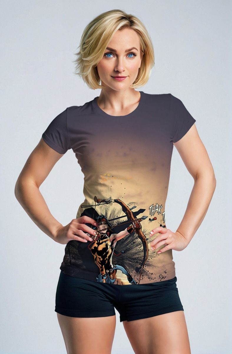Danielle Moonstar: Fierce Comic-Inspired T-Shirt in Charcoal Gray