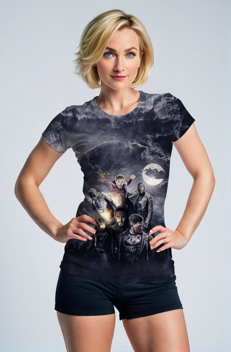 Midnight Sons by Agt Design Black T-shirt