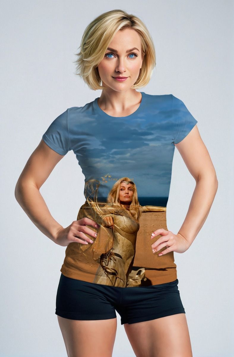 A powerful T-shirt showcasing Thena in all her glory.