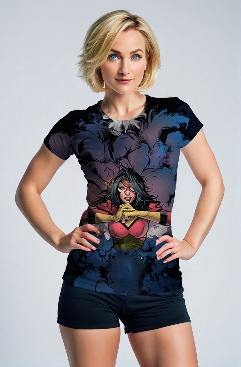 Jessica Drew / Spider-Woman T-Shirt captures the essence of Marvel’s fearless hero