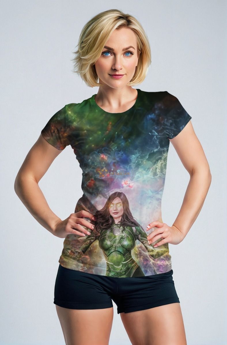 Add a pop of cosmic energy to your wardrobe with the Sersi T-Shirt