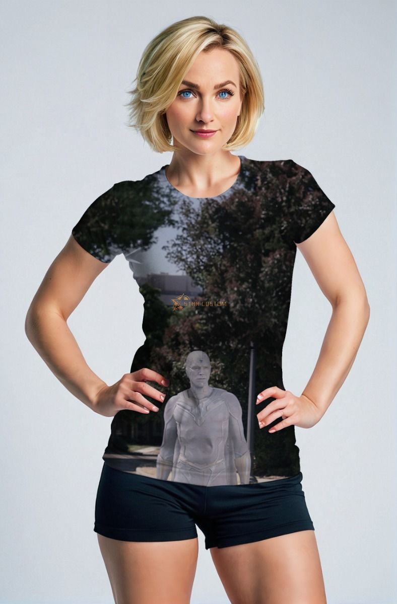 Embrace the power of the future with the White Vision T-Shirt