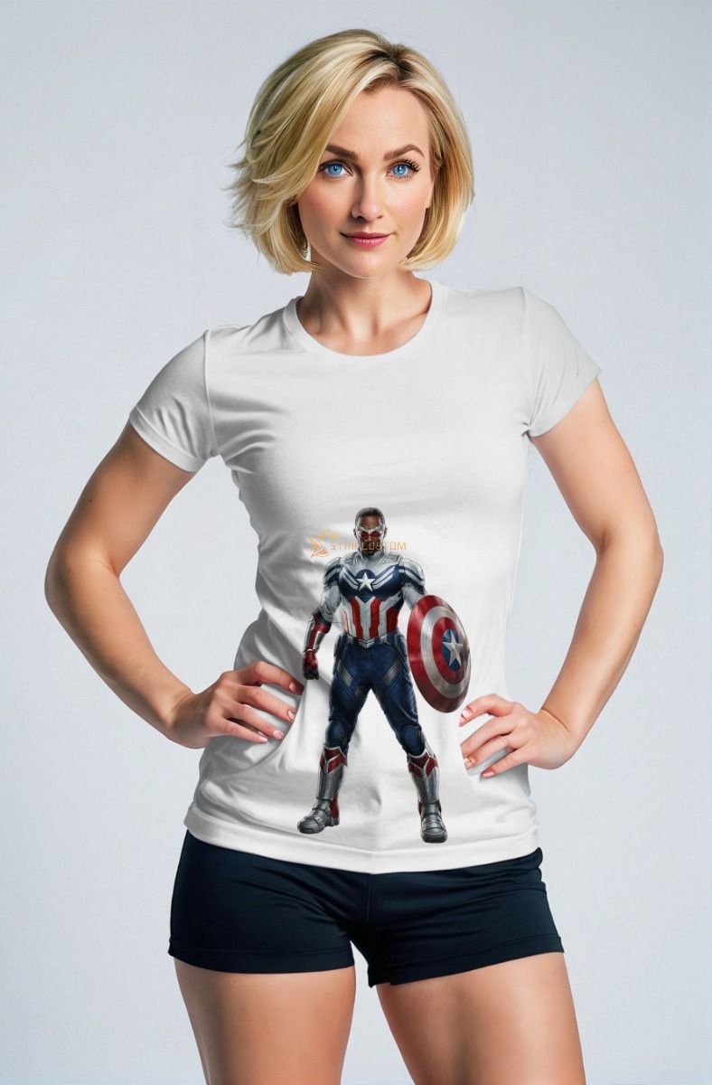 Represent the new Captain America with the Sam Wilson T-Shirt