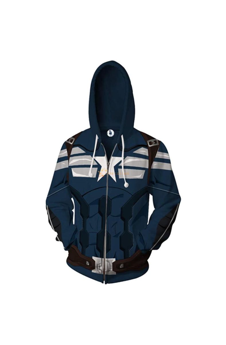 Captain America Unisex Captain America Marvel Inspired Hoodie Graphic