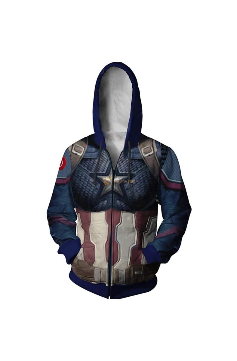 Captain America Unisex Captain America Marvel Inspired Hoodie Edition 32