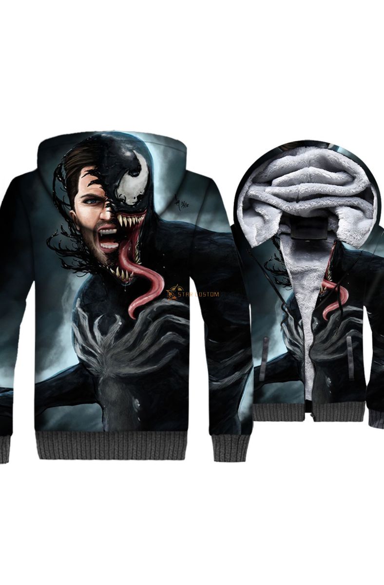 Venom Series Eddie Venom Hoodie Classic Fit Graphic
