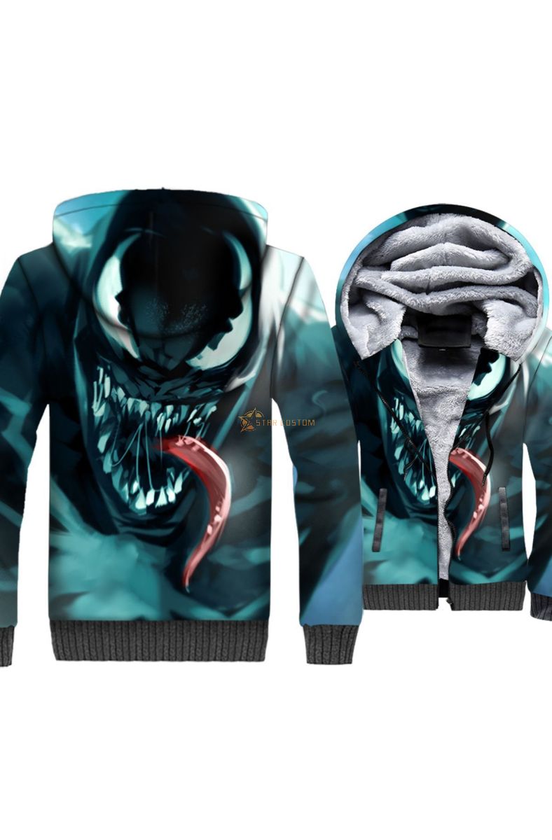 Venom Series Super Venom Hoodie Urban Style Classic Fit