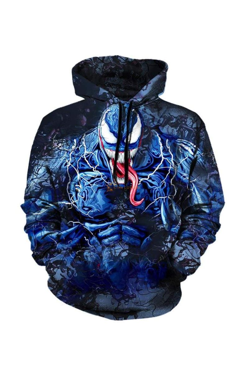 Pullover Blue Venom Sesion Hoodie Blue