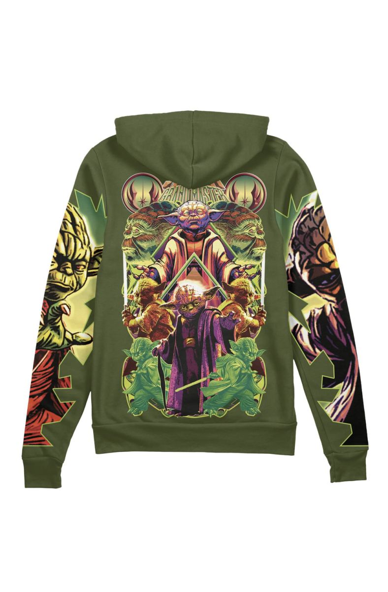 Jedi Grand Master Yoda Star Wars Streetwear Zip Hoodie Jacket