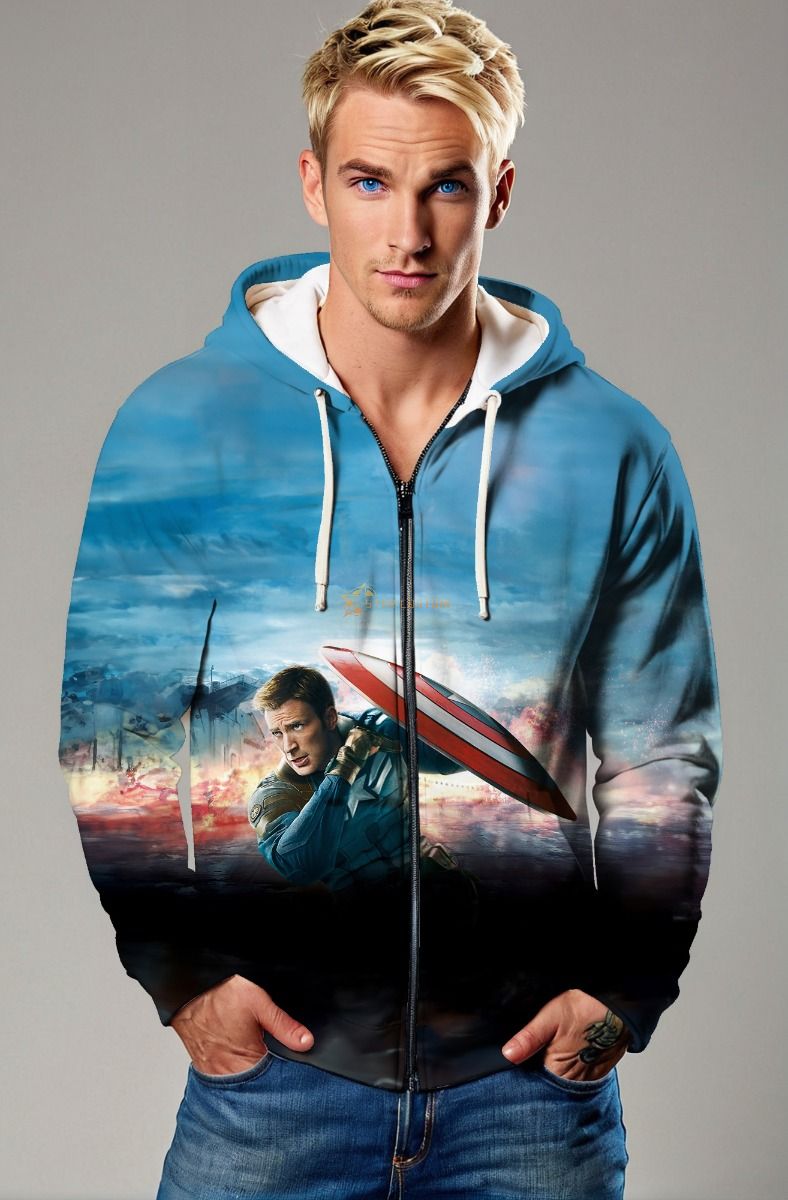 Shield Standoff Zip Hoodie – Arctic Dawn Edition
