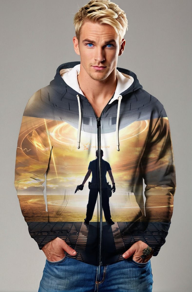 Horizon Guardian Zip Hoodie – Ember Dusk Variant