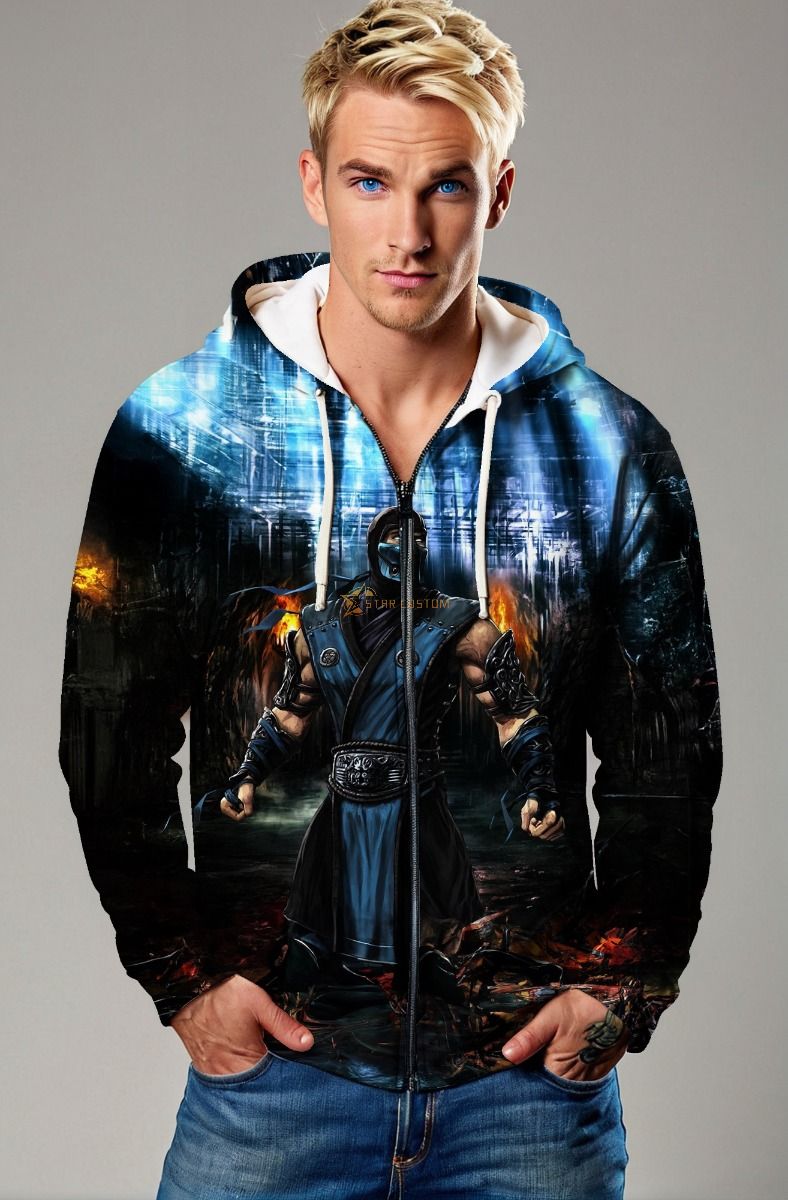 Icebound Assassin Zip Hoodie – Arctic Duel Style