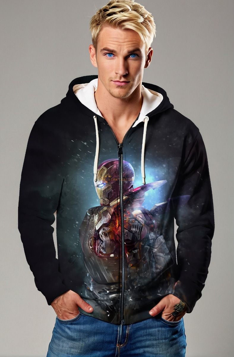 Iron Reclaim – Black Zip-Up Hoodie