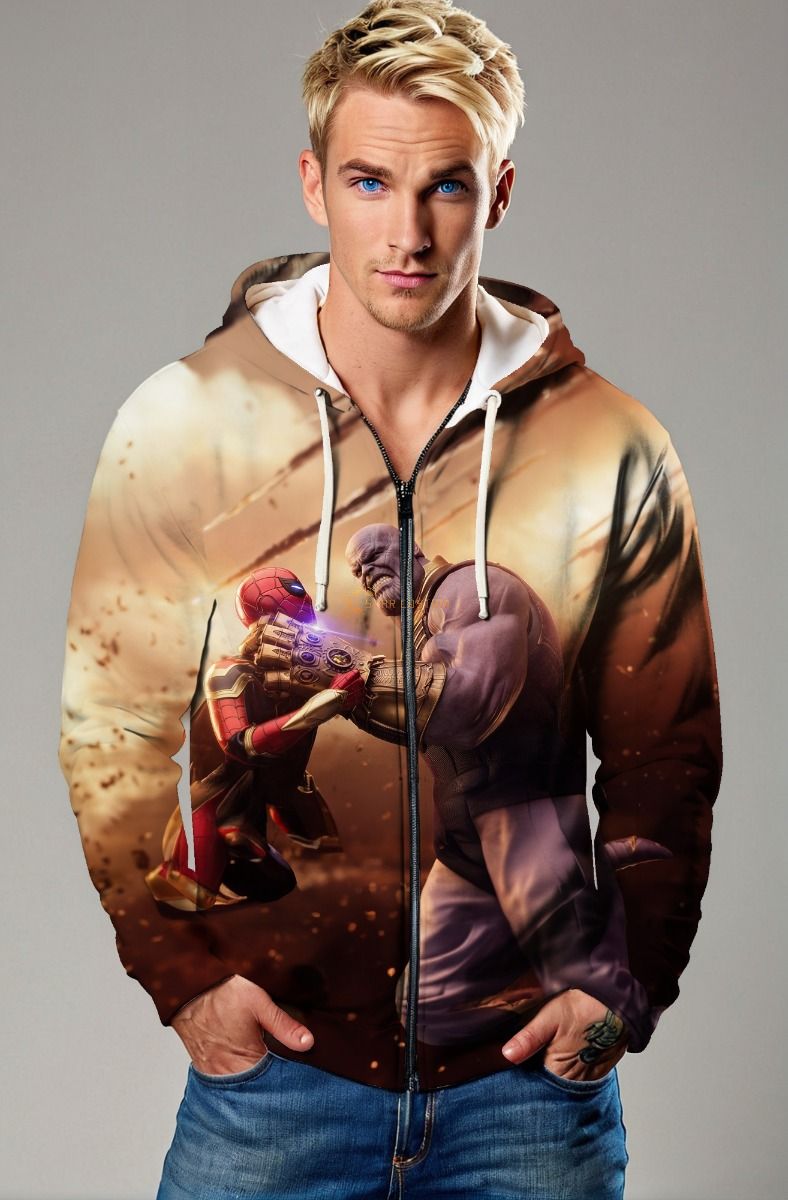 Titan Grip – Sand Brown Zip-Up Hoodie