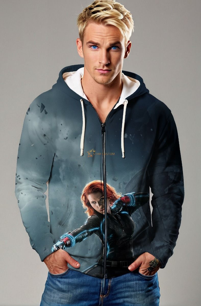 Black Widow Tactical Zip-Up Hoodie – Marvel Cinematic Edition