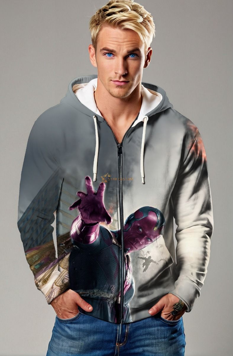 Vision Urban Showdown Zip-Up Hoodie – Avengers Collection