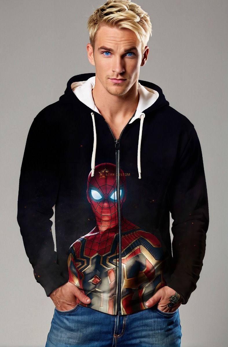 Iron Spider Zip-Up Hoodie – Marvel Hero Armor