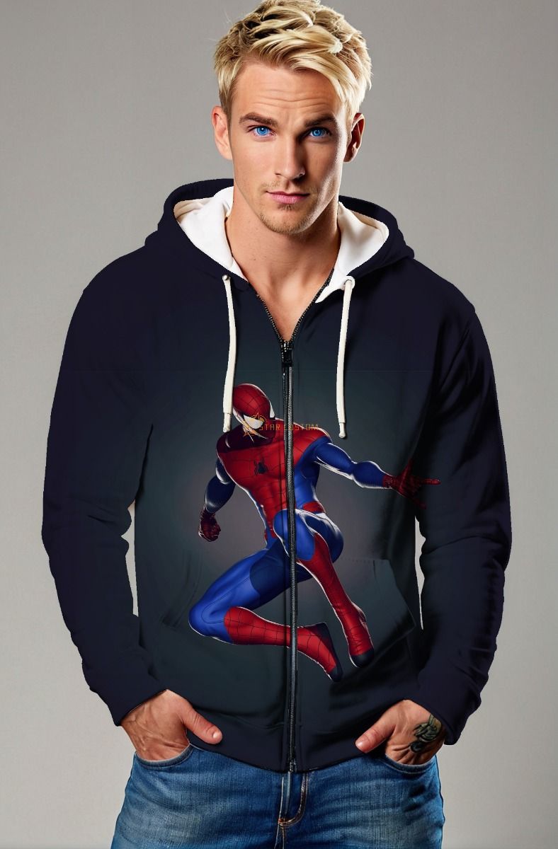 Marvel Spider-Man Zip-Up Hoodie – Action Leap Edition