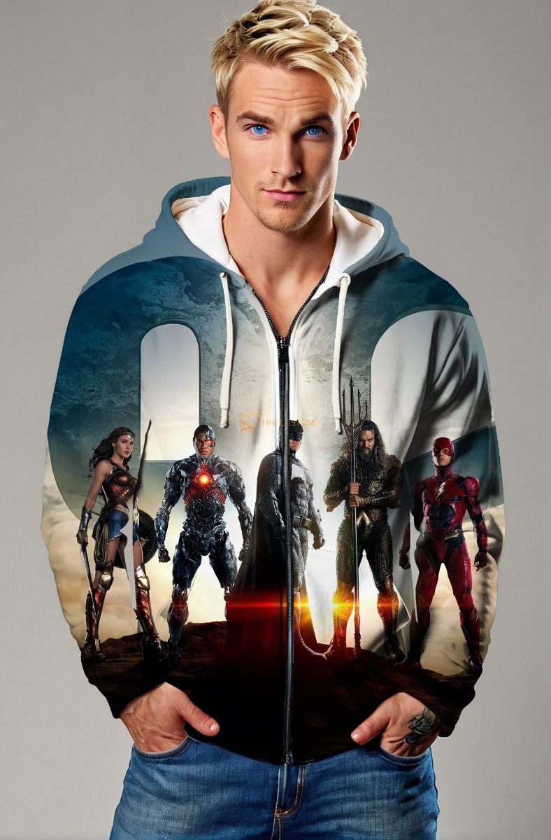 Justice League Heroes Zip-Up Hoodie – Dawn of Heroes