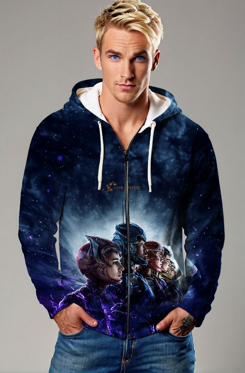 Power Rangers Cosmic Zip-Up Hoodie – Galactic Alliance