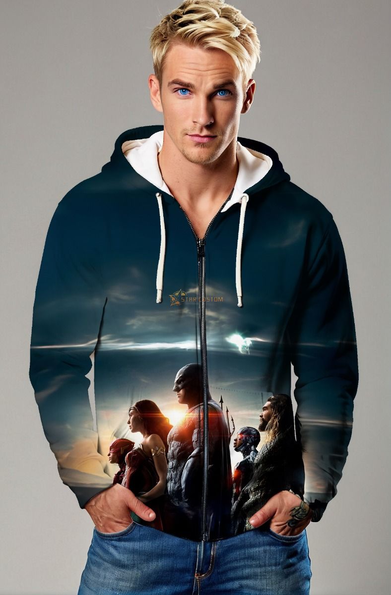 Justice League Horizon Zip-Up Hoodie – Sunset Squad
