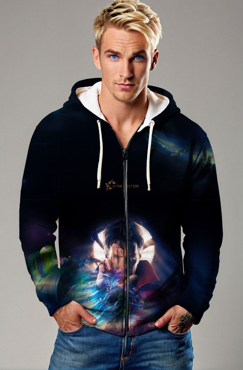 Doctor Strange Mystic Energy Zip-Up Hoodie – Portal Master