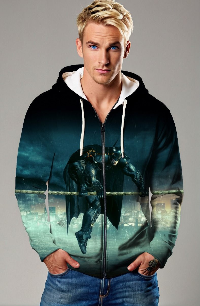 Batman Zip-Up – Dark Rain Sentinel