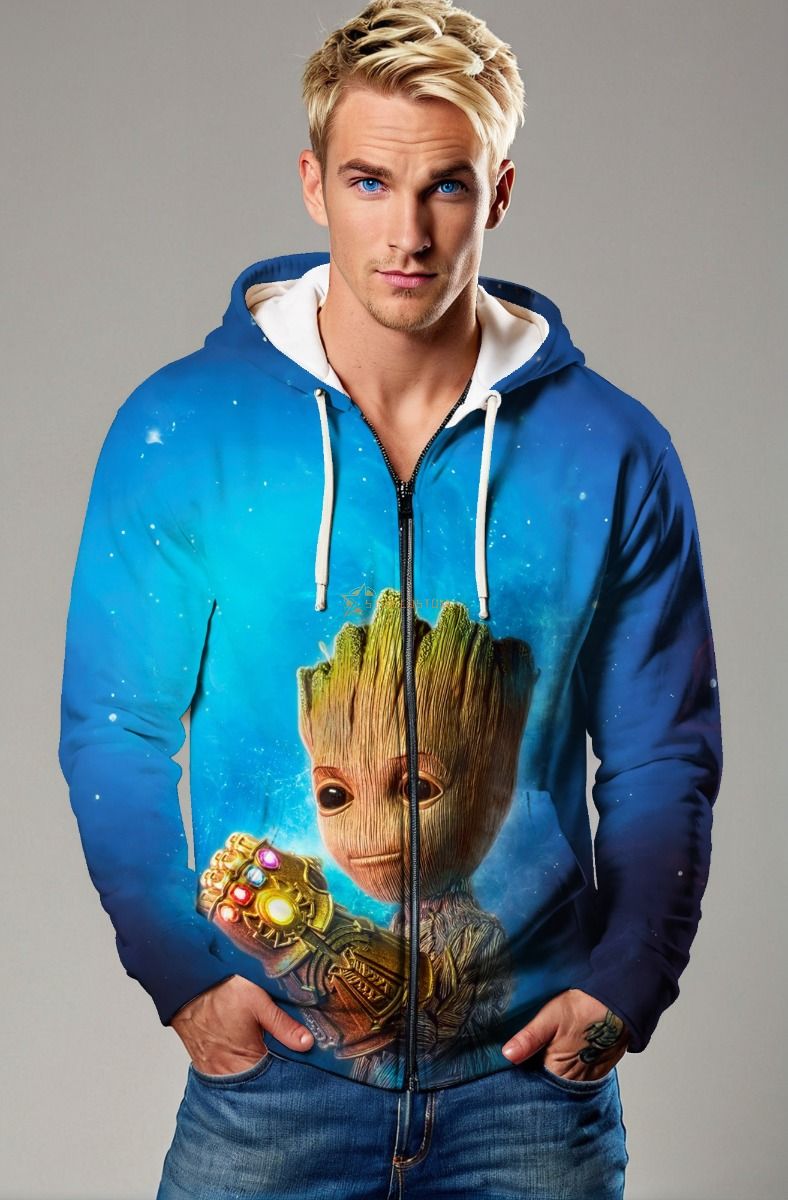 Baby Groot Zip-Up – Cosmic Guardian