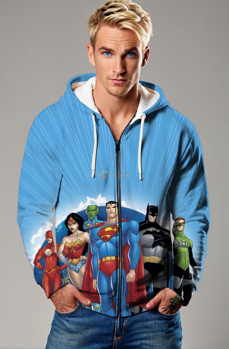 Justice League Animated Zip-Up – Radiant Hero Squad