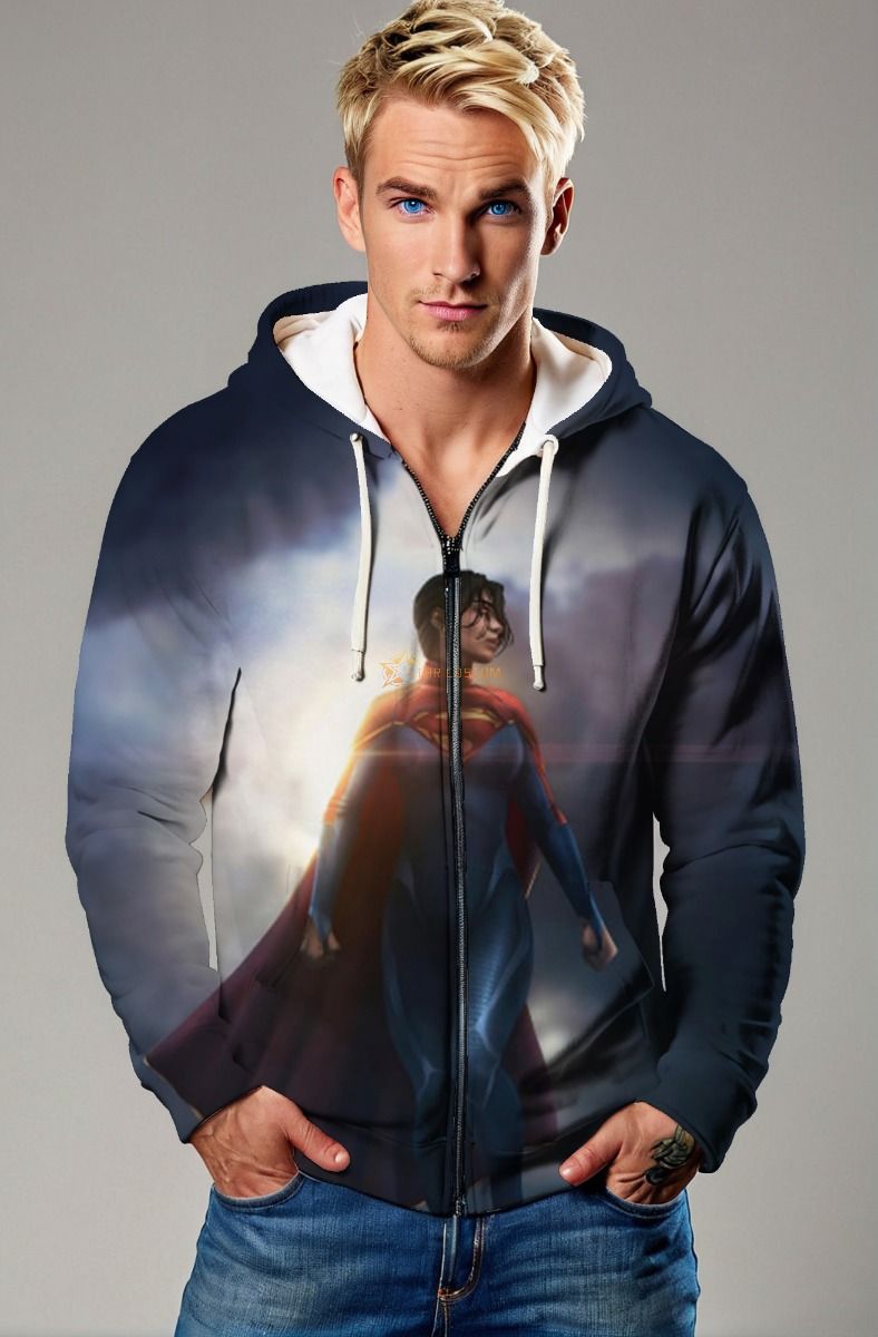 Iron Pulse Armor Zip-Up – Deep Navy Glow Edition