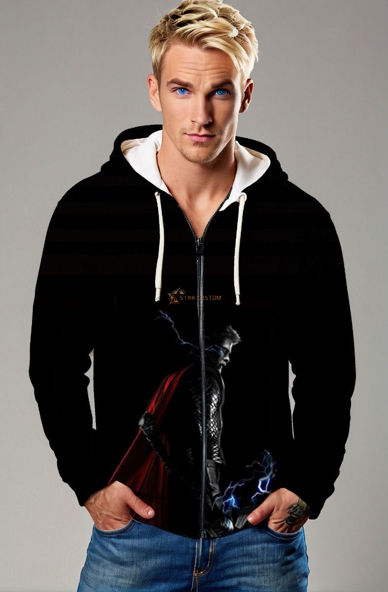 Thor Lightning Strike Full-Zip Hoodie