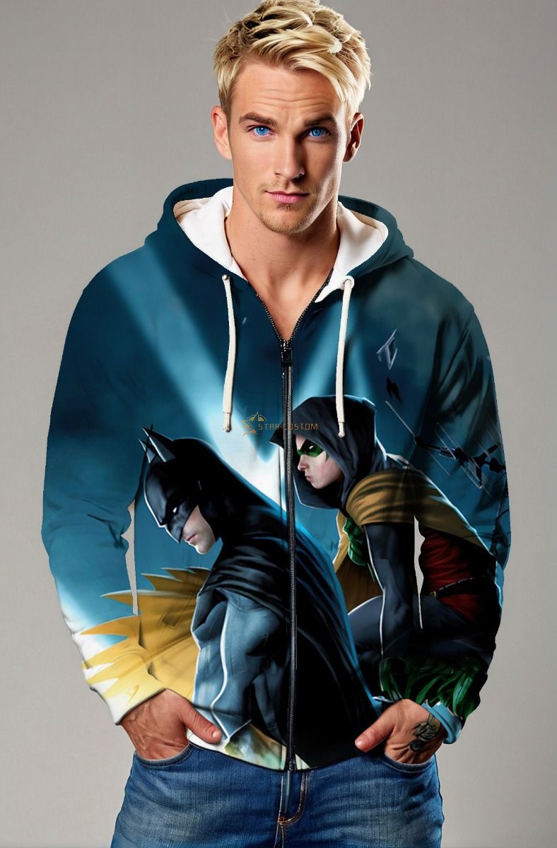 Batman & Robin Shadow Alliance Full-Zip Hoodie