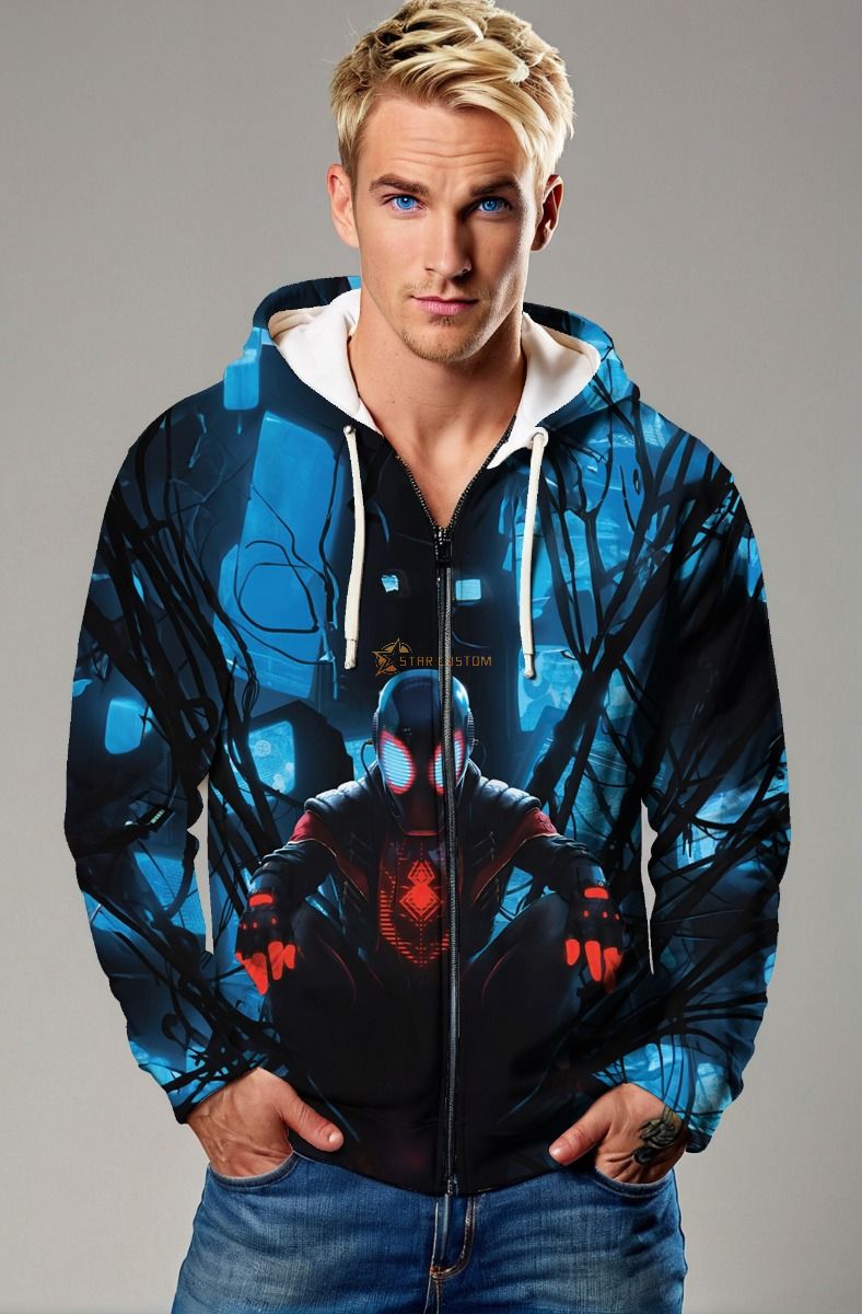 Miles Morales Stealth Tech Full-Zip Hoodie