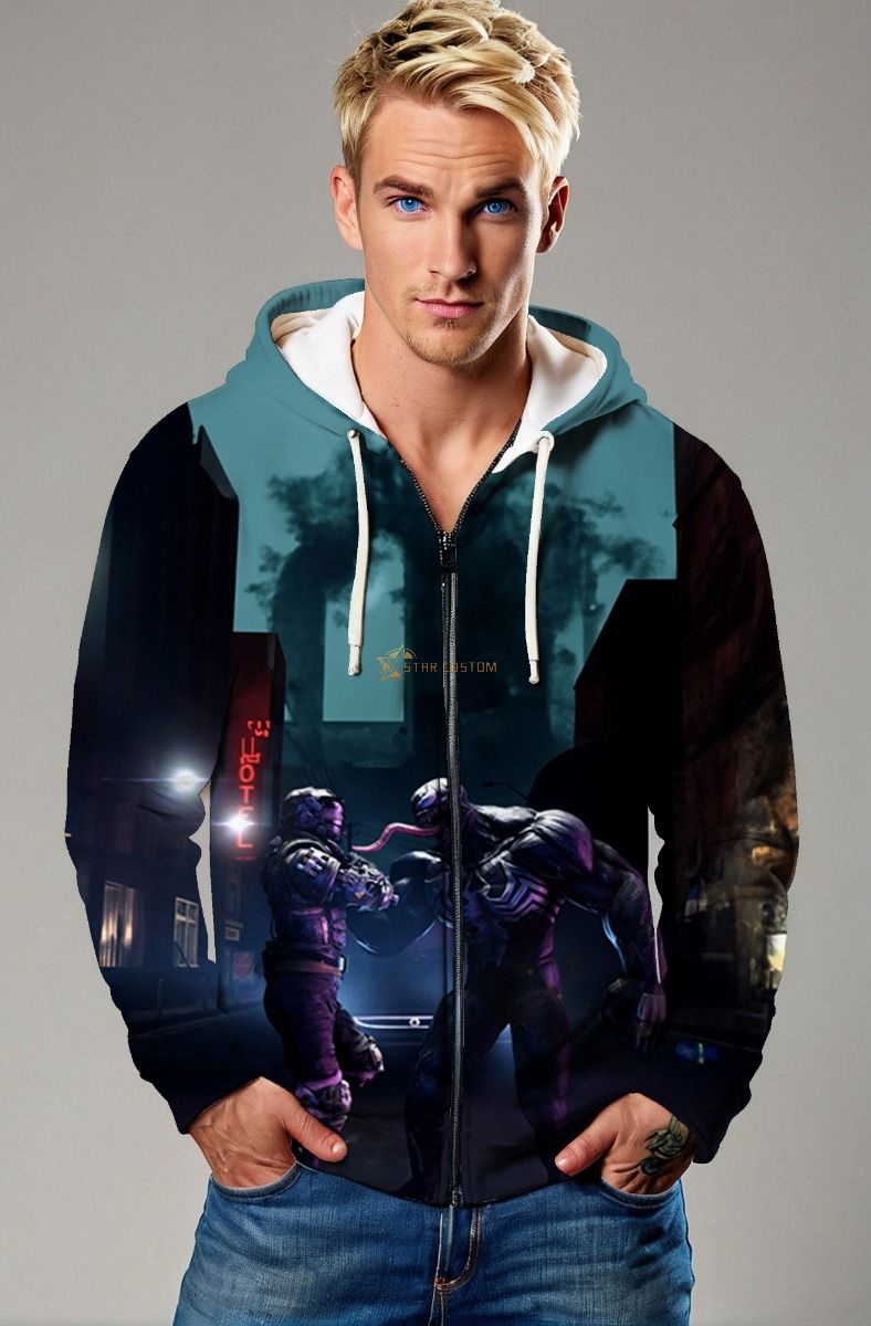 Venom vs Riot Urban Combat Full-Zip Hoodie