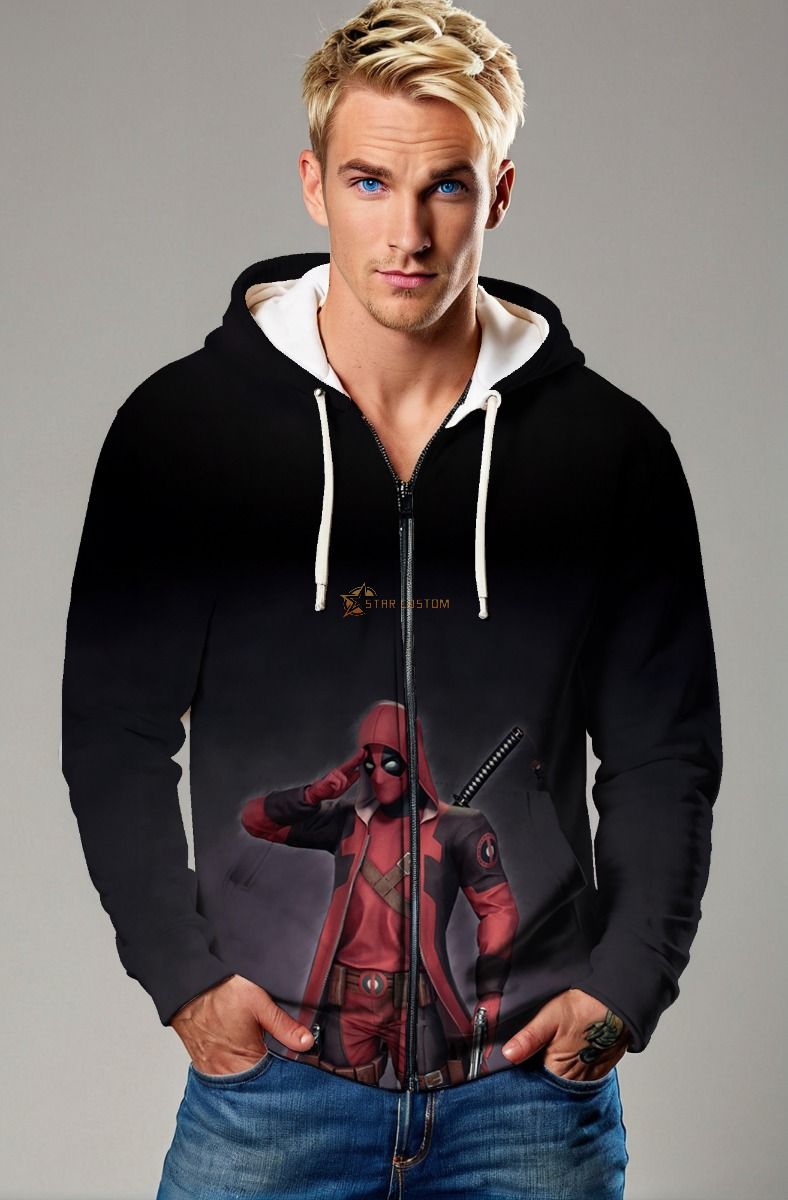 Merc Mode Zip-Up – Tactical Humor Deadpool Jacket