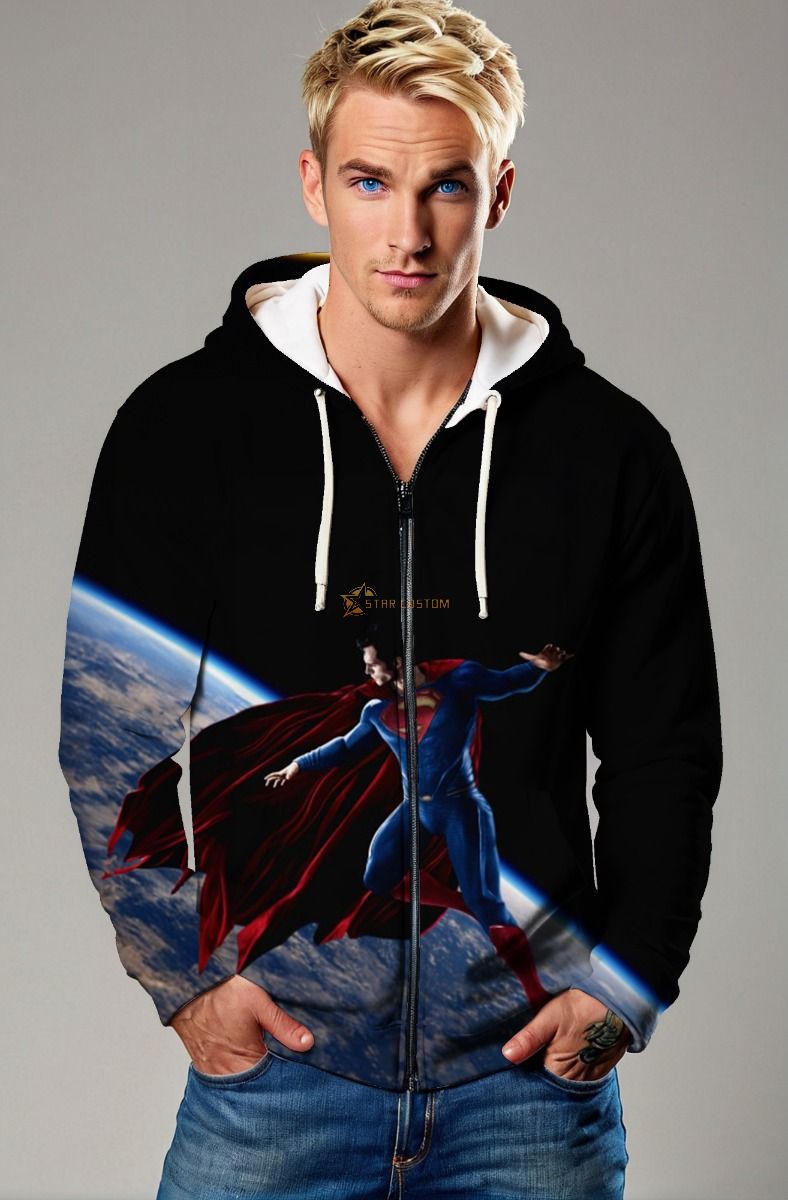 Man of Tomorrow Zip-Up – Celestial Defender Full-Zip Jacket