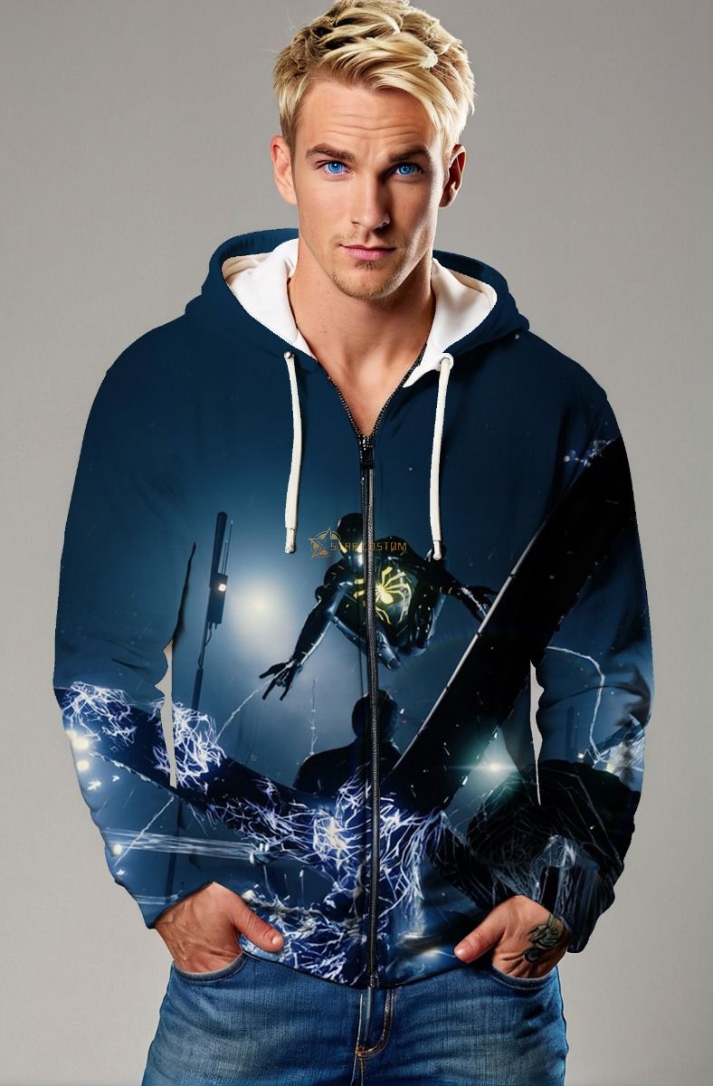 Night Strike Spider Zip-Up – Shadow Web Edition