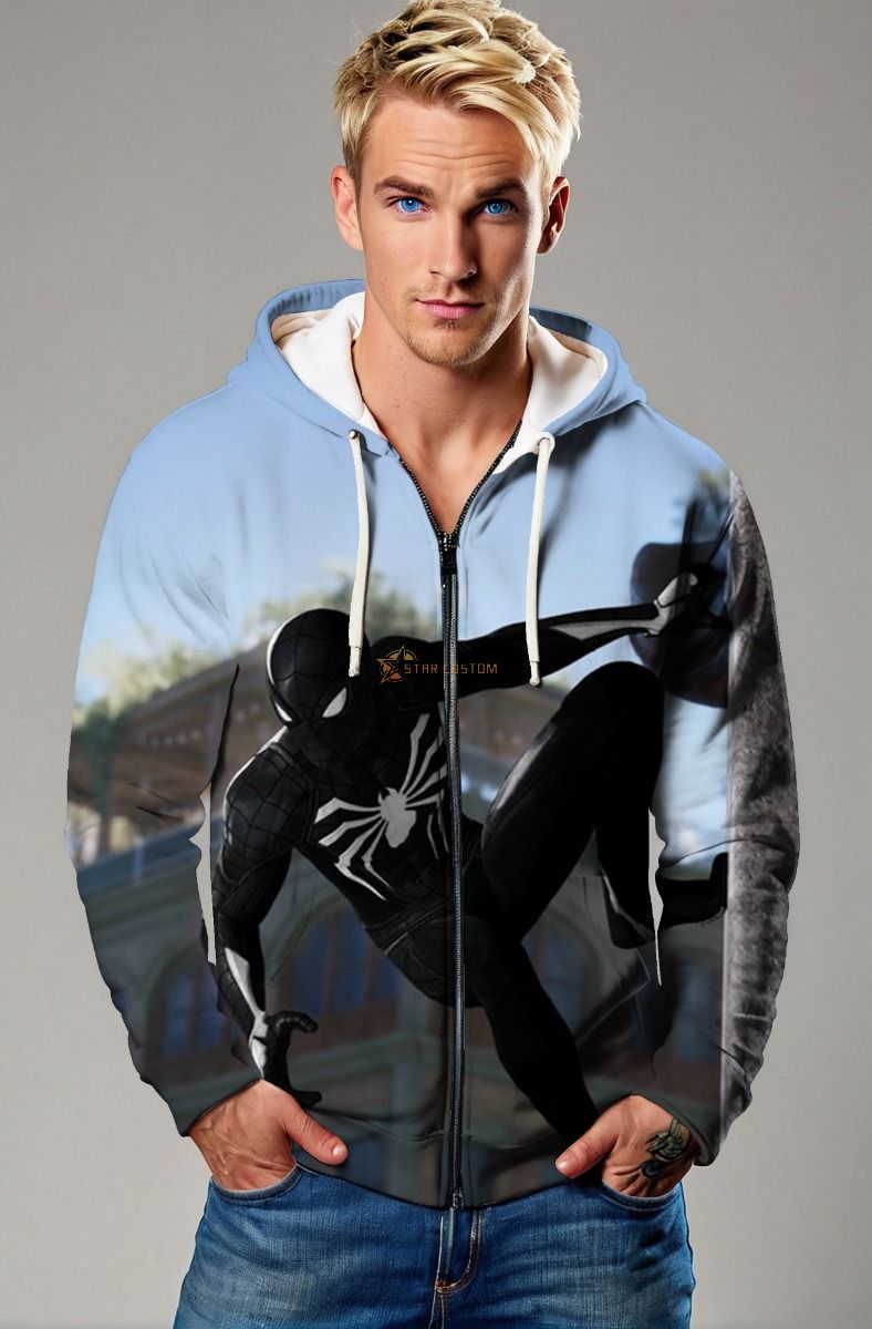 Symbiote Shadow Zip-Up – Black Suit Evolution