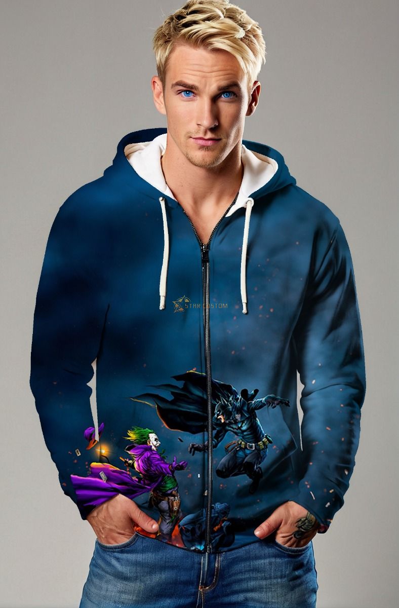 Nightfall Duel Zip-Up – Gotham's Eternal Enemies