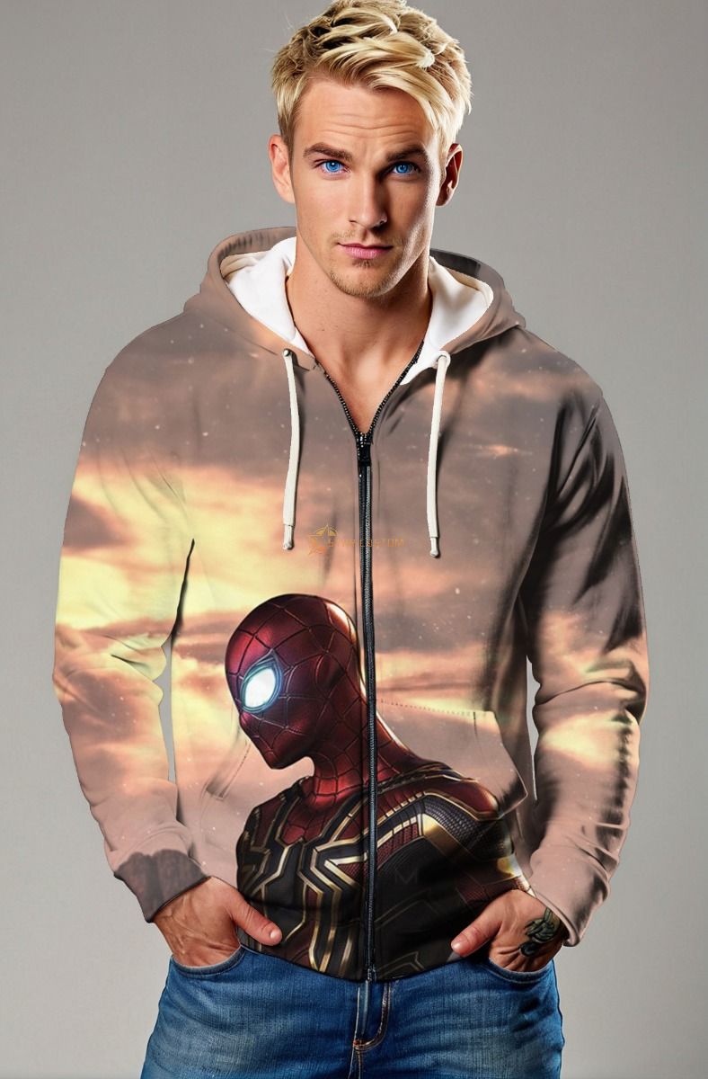 Golden Hour Zip-Up – Iron Spider in the Light