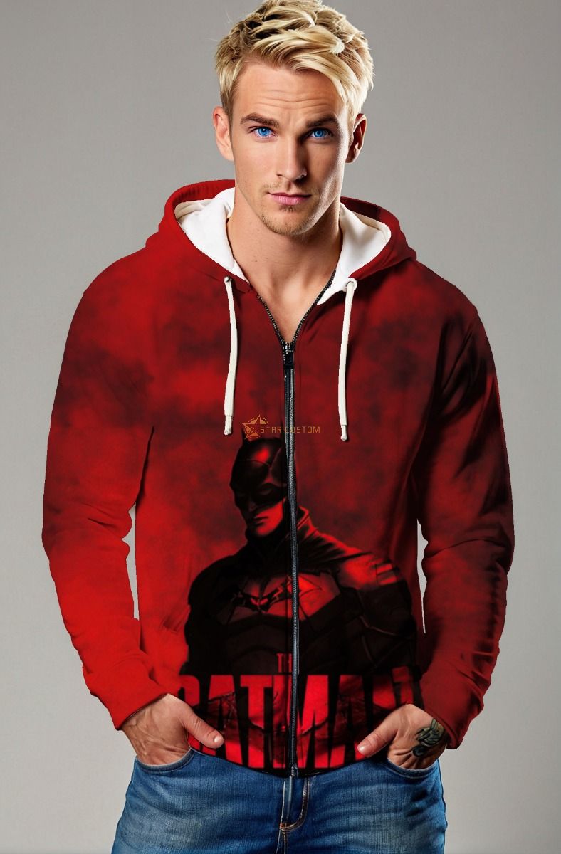 The Batman Citywatch Zip-Up Hoodie – Red Fog Armor Series