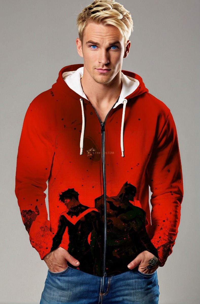 Crimson Knight Bond Zip-Up – Gotham Duality Edition