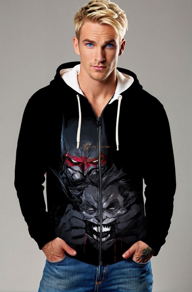 Dark Duality Zip-Up – Masked Tension Mode