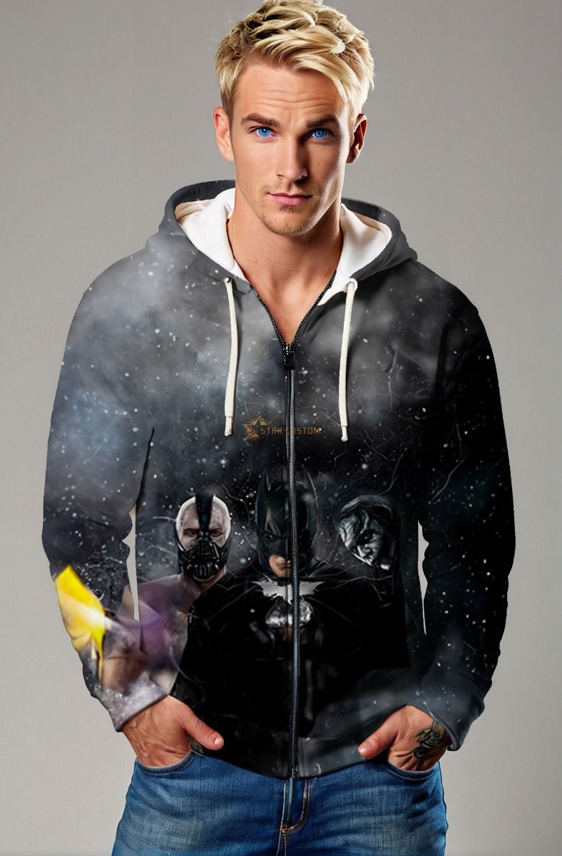 Gotham Collapse Zip Hoodie – Bane & Bat