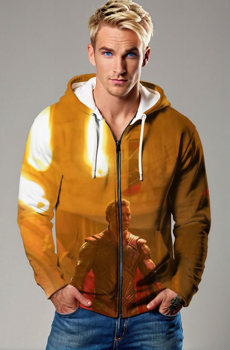 Adam Warlock Golden Zip-up Hoodie